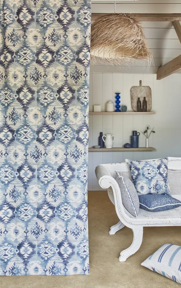 Mykonos Fabric - Azure by Mykonos Fabric - Azure from