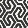 black-grey geometric velvet-chenille fabric from Wemyss