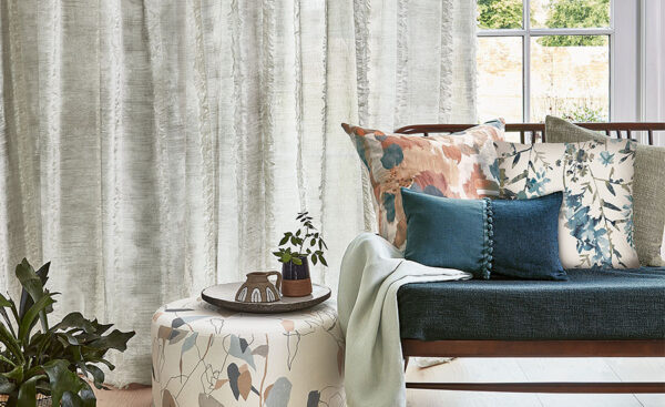 Fernery Fabric - Pebble by Fernery Fabric - Pebble from