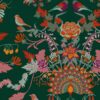 green animal velvet-chenille fabric from Utopia