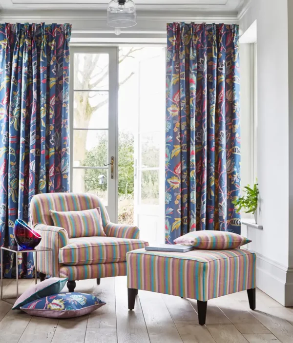 Azalea Fabric - Navy by Azalea Fabric - Navy from