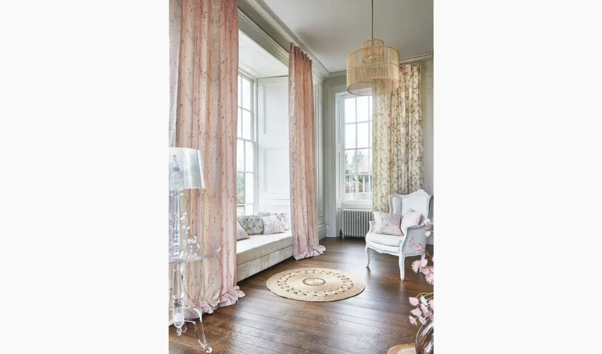 Almond Blossom Fabric - Pebble from