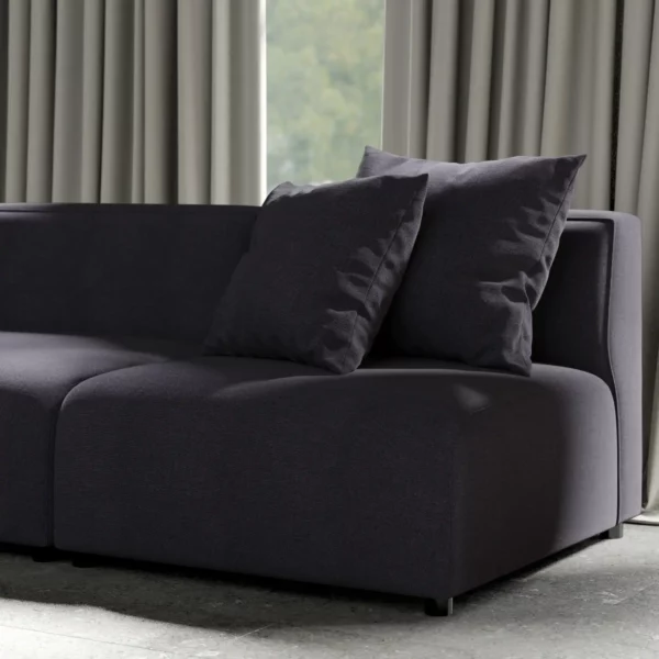 Koki Fabric - Charcoal from