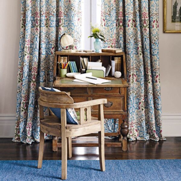 Artichoke Embroidery Fabric - Soft Gold / Cream from