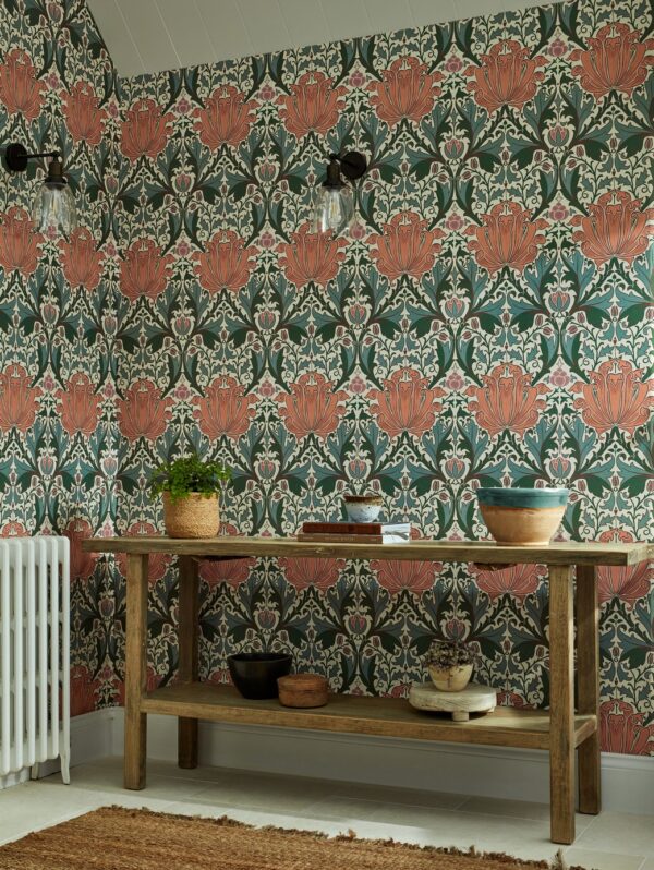 Scroll Wallpaper - Vellum / Biscuit by Scroll Wallpaper - Vellum / Biscuit from