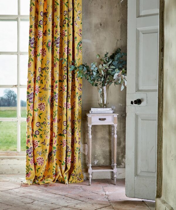 Chinoiserie Hall Fabric - Cinnabar Red from