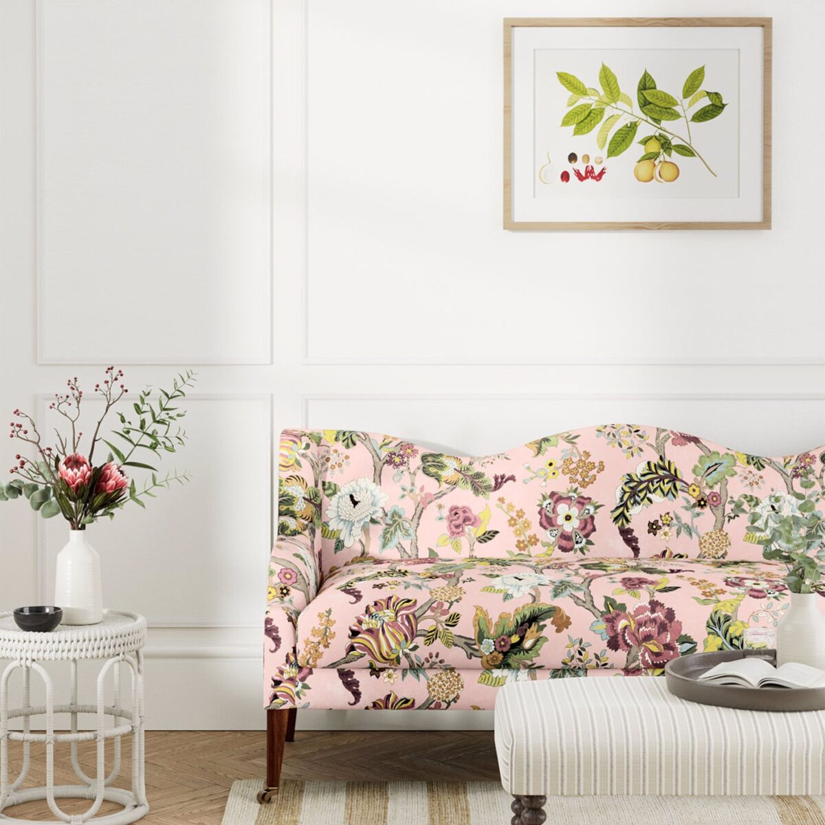 Fusang Tree Fabric - Peach Blossom by Fusang Tree Fabric - Peach Blossom from