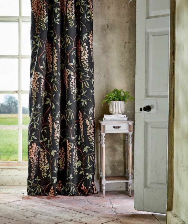 Laburnum Falls Fabric - Ebony & Inkwood from