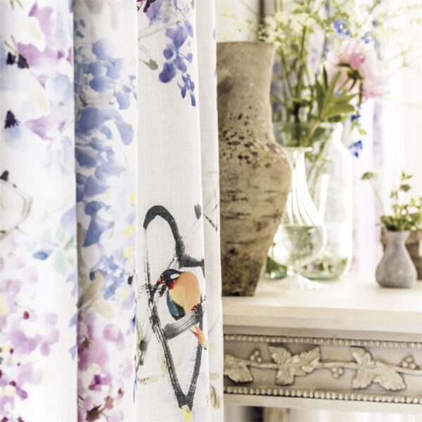 Wisteria Falls Fabric - Mineral by Wisteria Falls Fabric - Mineral from