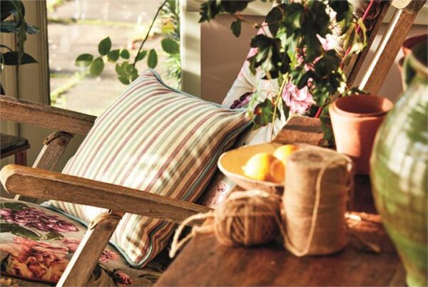 Dobby Stripe Fabric - Dijon by Dobby Stripe Fabric - Dijon from