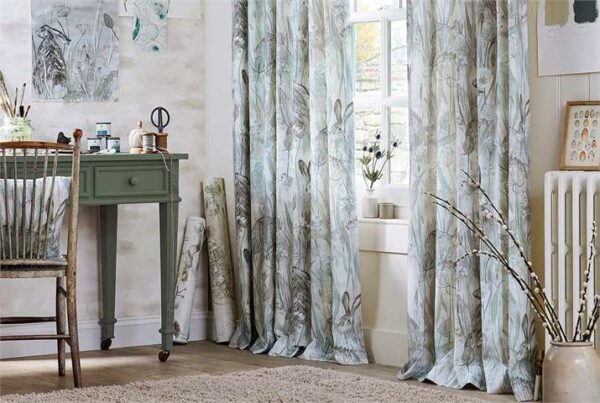 Dune Hares Fabric - Mist / Pebble by Dune Hares Fabric - Mist / Pebble from