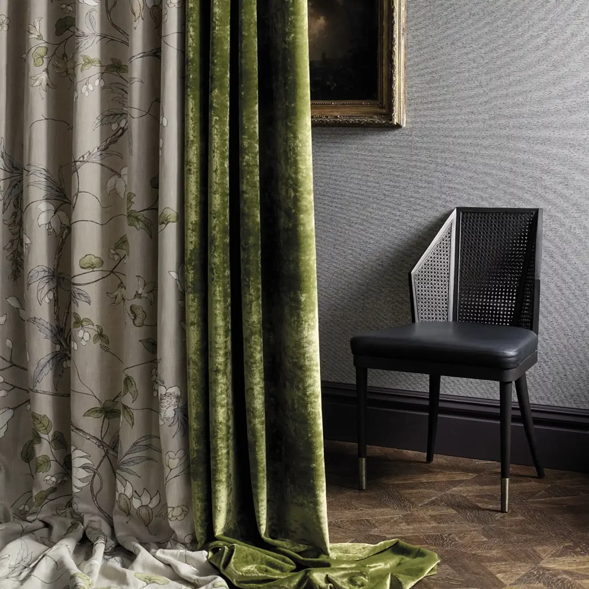 Chambalon Trail Fabric - Mercury / Platinum Grey by Chambalon Trail Fabric - Mercury / Platinum Grey from