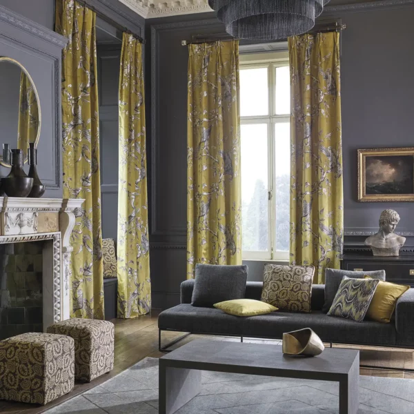 Darnley Toile Fabric - Empire Grey from