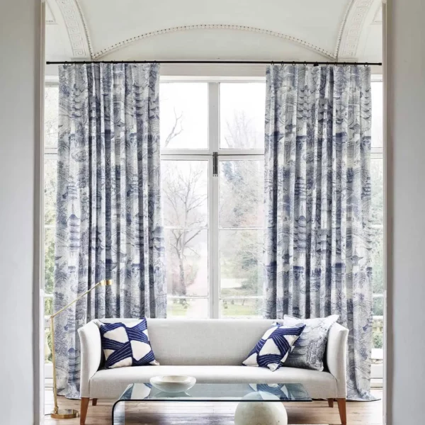 Eastern Palace Fabric - Indigo by Eastern Palace Fabric - Indigo from