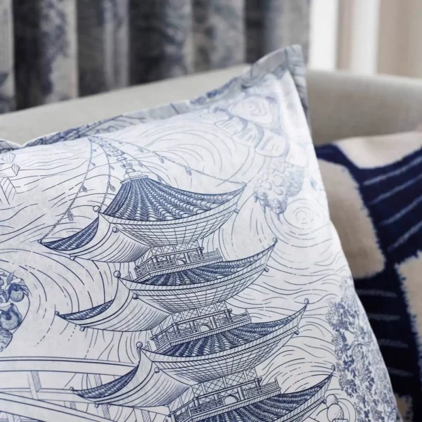 Eastern Palace Fabric - Indigo by Eastern Palace Fabric - Indigo from