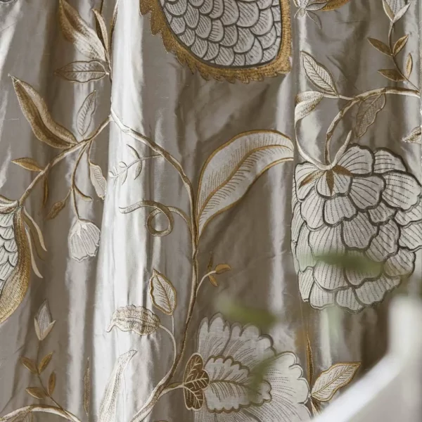 Pomegranate Tree Fabric - Platinum from