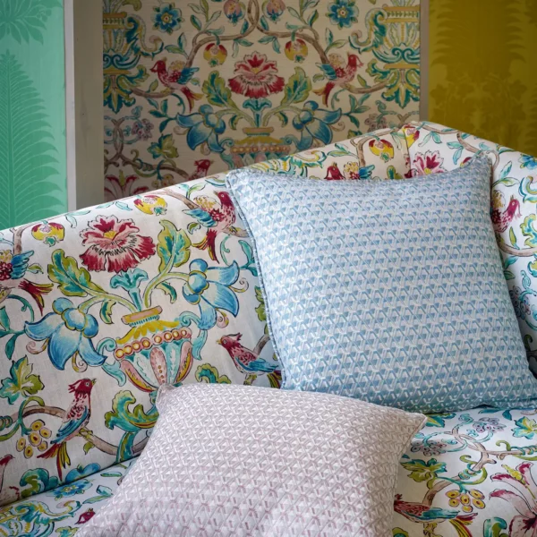 Pompadour Print Fabric - Multi by Pompadour Print Fabric - Multi from