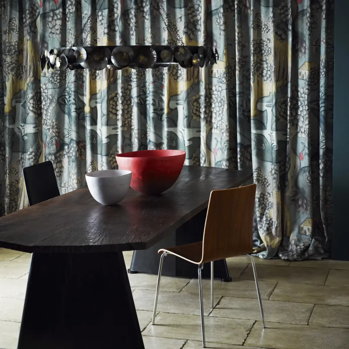 Verdure Fabric - Indigo by Verdure Fabric - Indigo from