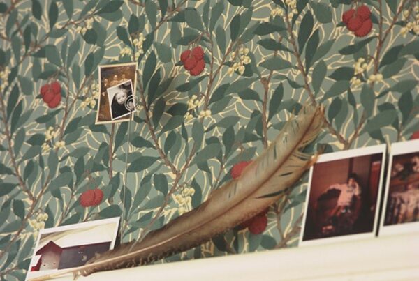 Compton Wallpaper - Indigo / Russet by Compton Wallpaper - Indigo / Russet from