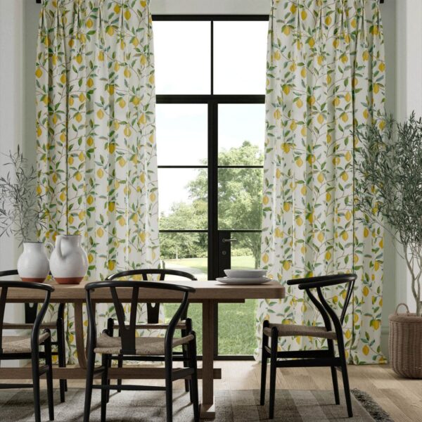 Lemon Tree Fabric - Lemon / Bayleaf by Lemon Tree Fabric - Lemon / Bayleaf from