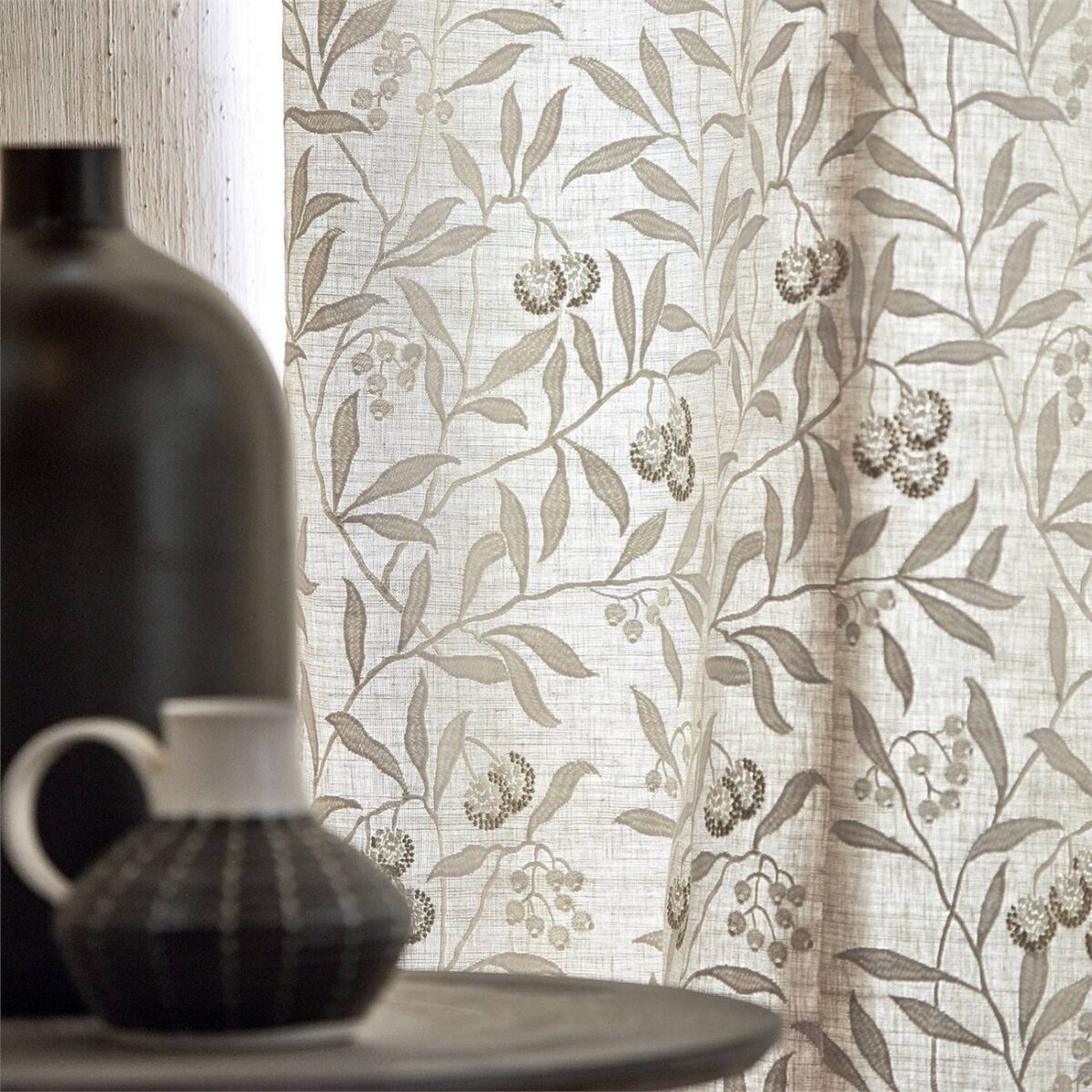 Pure Arbutus Embroidery Fabric - White Clover by Pure Arbutus Embroidery Fabric - White Clover from