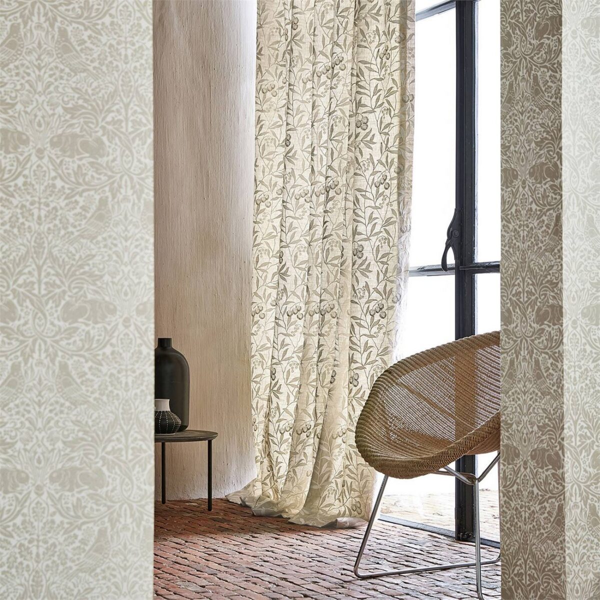 Pure Arbutus Embroidery Fabric - White Clover by Pure Arbutus Embroidery Fabric - White Clover from