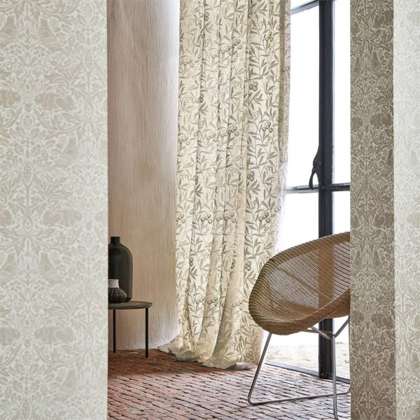 Pure Arbutus Embroidery Fabric - Linen from
