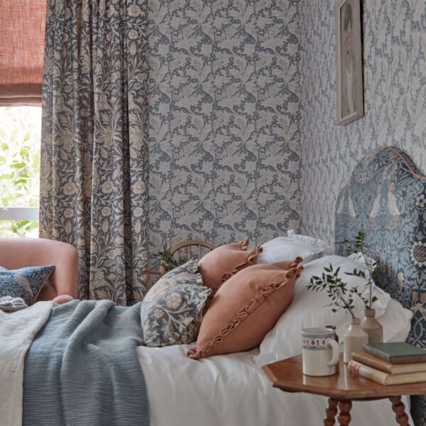 Trent Fabric - Woad Blue by Trent Fabric - Woad Blue from