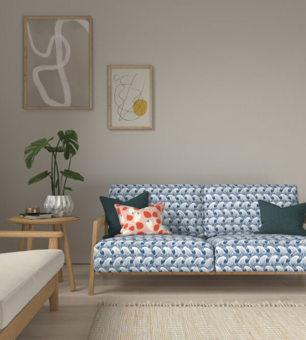 Ride The Wave Fabric - Denim from