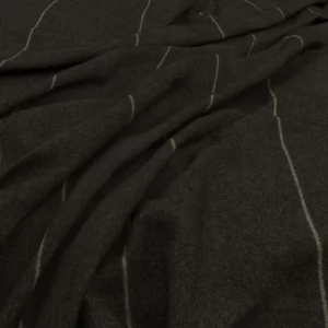 black-grey striped woolen fabric from Warwick