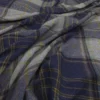 blue checked woolen fabric from Warwick
