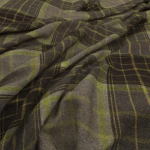 black-grey checked woolen fabric from Warwick