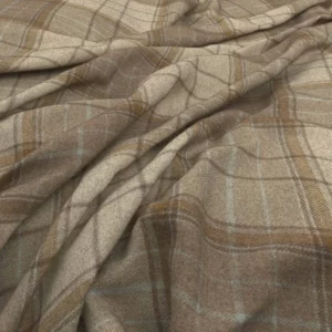 neutral checked woolen fabric from Warwick