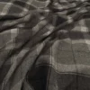 black-grey checked woolen fabric from Warwick