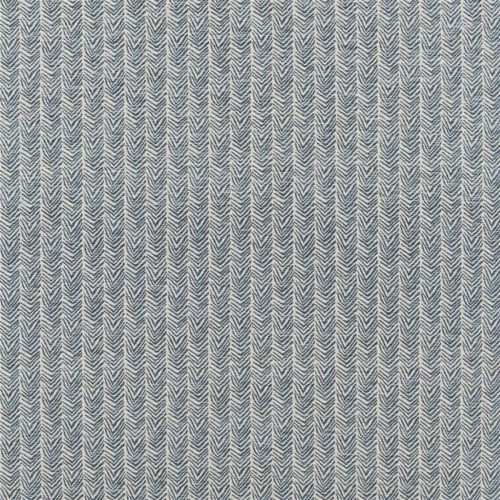 Malia Fabric - Indigo by blue geometric jacquard fabric from William Yeoward