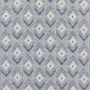 blue geometric woolen fabric from William Yeoward
