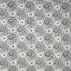 black-grey botanical printed fabric from William Yeoward