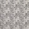 black-grey geometric embroideried fabric from William Yeoward