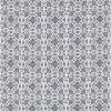 blue geometric embroideried fabric from William Yeoward