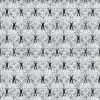 black-grey botanical linen fabric from William Yeoward