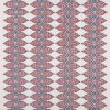 red botanical embroideried fabric from William Yeoward