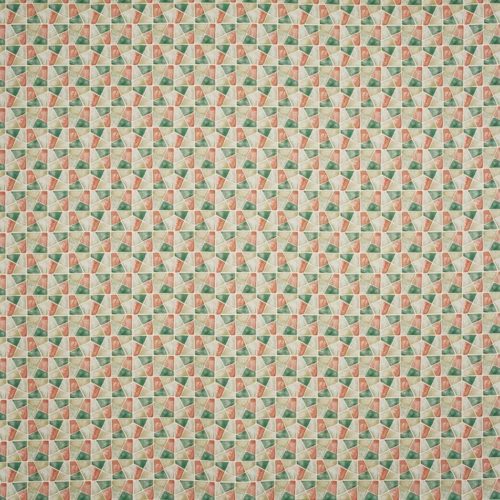 Ocean Side Fabric - Passion Flower by multicolour geometric cotton fabric from Prestigious Textiles