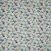blue botanical cotton fabric from Prestigious Textiles