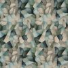 green geometric printed fabric from Prestigious Textiles