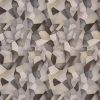 black-grey geometric printed fabric from Prestigious Textiles