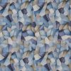 blue geometric printed fabric from Prestigious Textiles