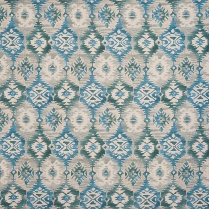 Mykonos Fabric - Azure swatch