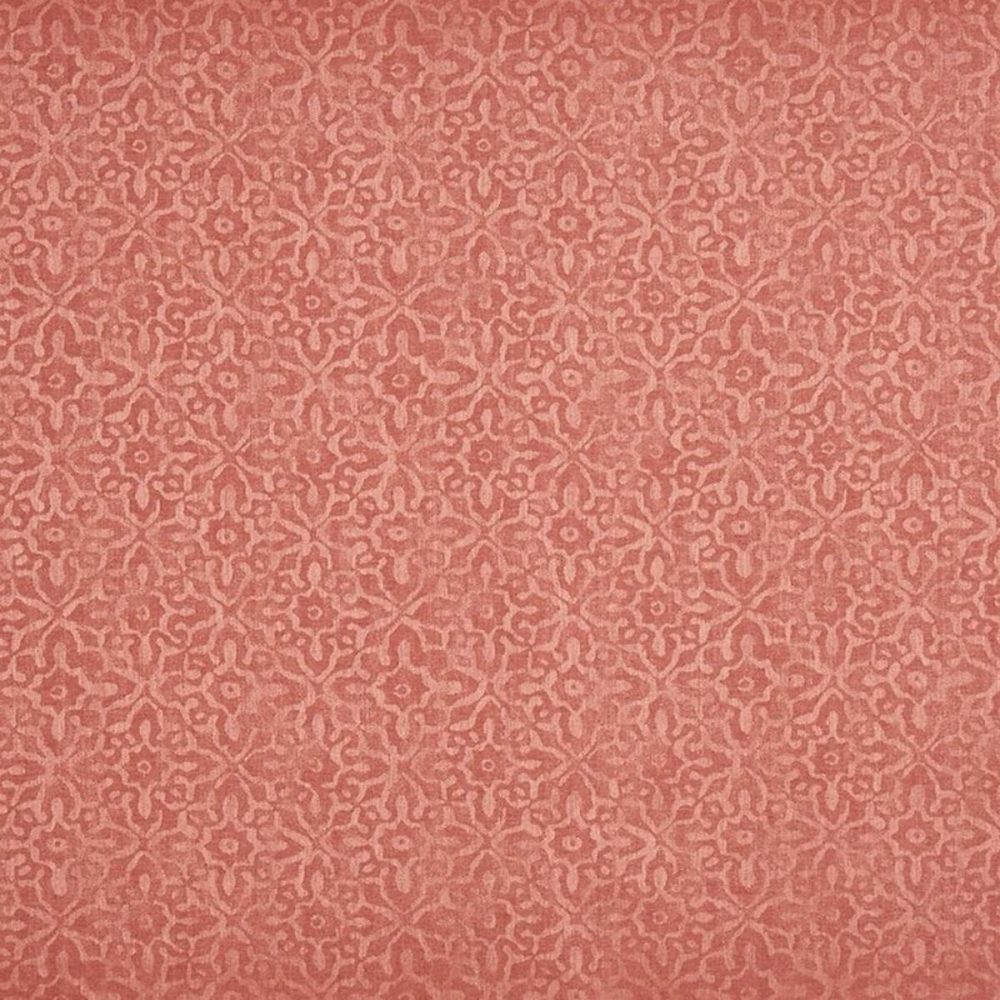 orange botanical jacquard fabric from Prestigious Textiles