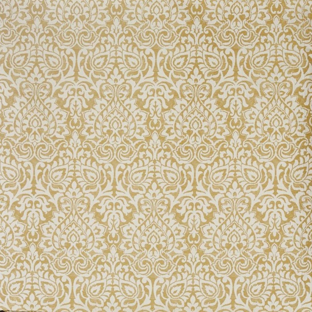 Tiana Fabric - Amber by yellow botanical jacquard fabric from Prestigious Textiles