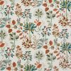 multicolour botanical embroideried fabric from Prestigious Textiles